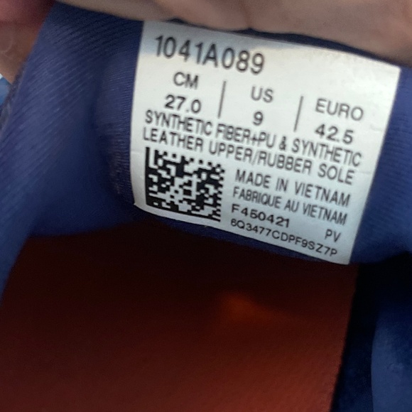 Men’s Asics Court Flytefoam Novak Blue Print Camo Court Sneakers Size 9 - Picture 11 of 11